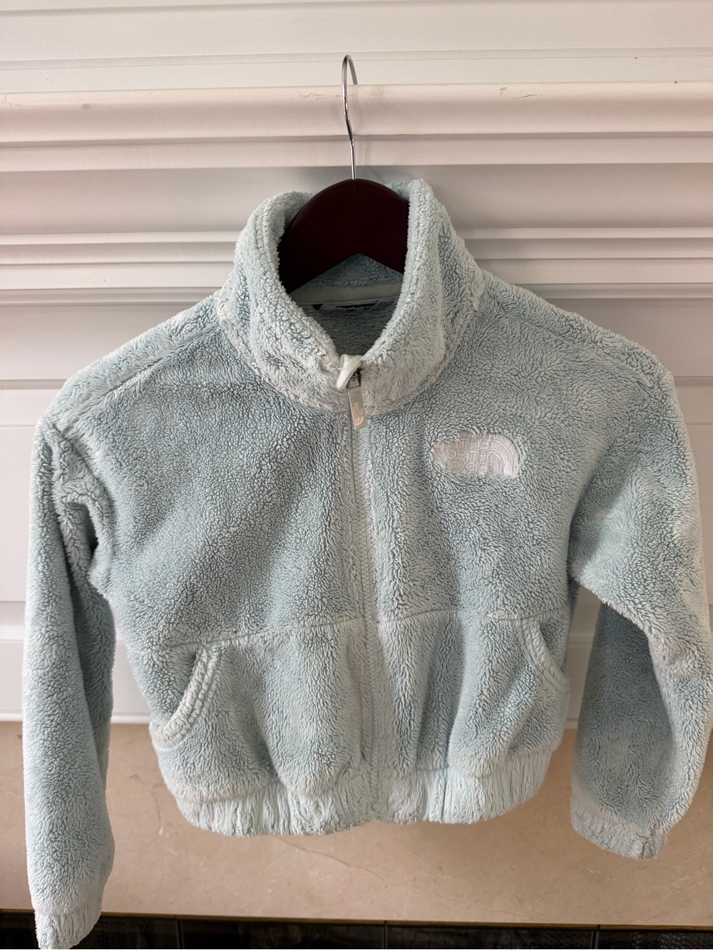 The North Face Pale Blue Girls' Sherpa Jacket